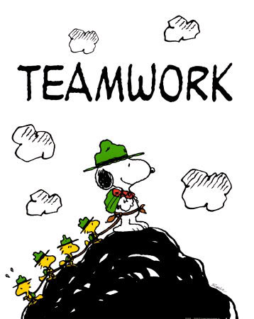 pea0336peanuts-teamwork-posters